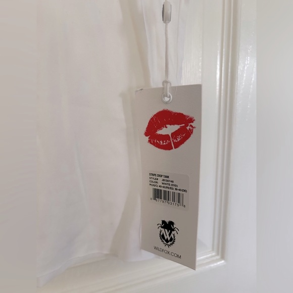 Wildfox | Sunny Muscle Tank | White Rainbow | Medium - Picture 6 of 7